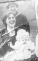 Weaver - Emaline Sturgill Weaver holding Mary Weaver, Guida Sturgill standing, ca. 1923
