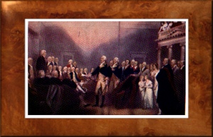 George Washington
Painting of Washington Resigning His Commission<br />by John Trunbull, 1787
