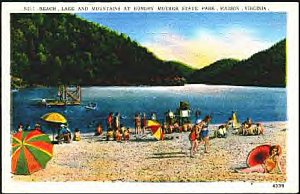 hmbeach40.jpg
This is a view of the Beach next to the lake at Hungry Mother Park, near Marion, from a 1940s era postcard.
