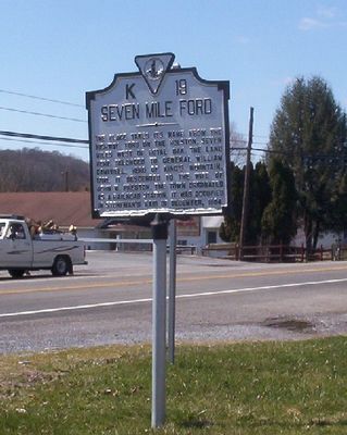 Seven Mile Ford - Historical Marker
Photo by Jeff Weaver, March 22, 2006.
