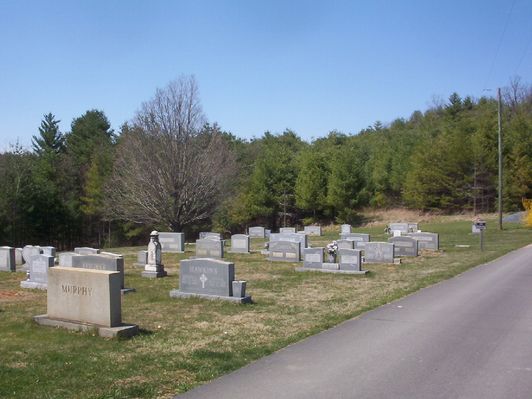 Galax - Mount Vale Unied Methodist Church Cemetery
Photo of the cemetery behind Mt. Vale Methodist Church, south of Galax, April 7, 2006.
