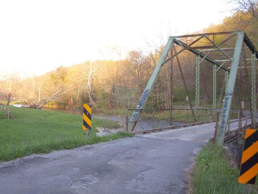 100_1682.jpg
This old iron bridge is on Ridgedale road at Chatham Hill.  Photo near sunset, April 23, 2006, by Jeff Weaver.
