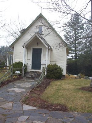 Glendale Springs - Holy Trinity Episcopal Church
This is one of the two Episcopal Churches in Ashe County with frescoes. This one is the host of "The Last Supper" by Ben Long, featured in another photo on this website.  Photo by Jeff Weaver, March 2007.
