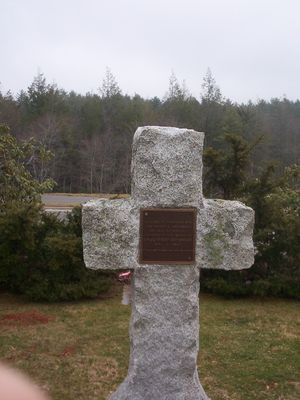 Glendale Springs - Memorial Marker at Holy Trinity Episcopal Church
Photo by Jeff Weaver, March 2007.
