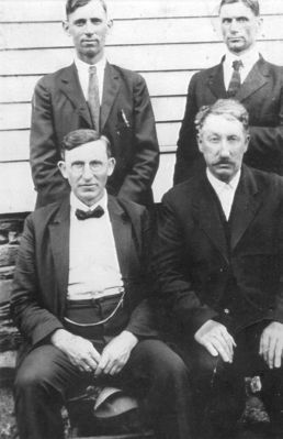 4elders.jpg
Back Row, left, Elder F. Everette Thompson,  right, Elder Charlie B. Kilby; Front row, left, Elder Edd Davis; right, Elder Bynum H. Blevins.

