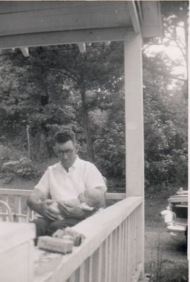 Sturgill, John William
Bill Sturgill, son of James Estil Sturgill and Ella Ingram, holding grandnephew Jeffrey Weaver.
