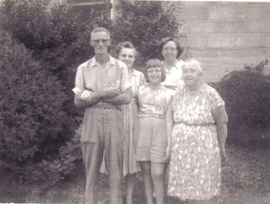 Click to view full size image
==============
Holdaway, Barbara, et. al.
Here is a picture from an old Polaroid. Anne Holdaway Eitel is the woman to the far right in the back row. Her daughter Barbara Eitel is the girl located in the middle front row. The others are possible Perkins relatives at Grayson county VA. The lady pictured at the front right appears in many pictures I have. I am guessing she is Winnie Perkins mother. Hoping for help in identification. Cathy Bell cjbell47@goldenwest.net
Holdaway, Barbara, et. al.
Here is a picture from an old Polaroid. Anne Holdaway Eitel is the woman to the far right in the back row. Her daughter Barbara Eitel is the girl located in the middle front row. The others are possible Perkins relatives at Grayson county VA. The lady pictured at the front right appears in many pictures I have. I am guessing she is Winnie Perkins mother. Hoping for help in identification. Cathy Bell cjbell47@goldenwest.net