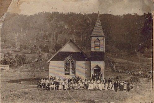 Bascom - Bascom Methodist Church
This photo, courtesy of an person who wishes to remain unknown.  This image was probably taken in the 1890s!
