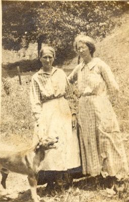 DarcusAdaladeandEstherMagdalineSmith0002.jpg
This is a photo of two daughters of Mary Elizabeth Weaver Smith and James Latham Smith (both born at Vance's Tank [Bristol], Sullivan County, TN) :
 
Darcus Adalaide Smith Cole, b.12-21-1871, d.2-14-1963, buried at Weaver Union Church Cemetery, Bristol, Sullivan County, TN
("Addie" on photo - she was known as "Aunt Ad")
 
 and
 
Esther Magdaline Smith, b.1-6-1878, d.3-9-1935, buried at Weaver Union Church Cemetery, Bristol, Sullivan County, TN 
("Mag" on photo - she was known as "Aunt Mag") - she never married
 
I would guesstimate the photo was taken between 1900-1915.  
 
Debi Coe
