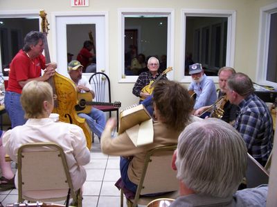 Fries - Jam Session April 17, 2008
Thursday night "Jam Session" at Big Daddy's Restaurant, Fries town, Grayson Co.  Photo--David Arnold 

