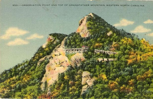 Banner Elk - Observation Post on Grandfather Mountain
This postcard was mailed from Furches, NC in 1946.  Courtesy of [email]rel1@bellsouth.net[/email]
