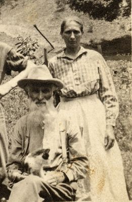 Click to view full size image
==============
IsaacLathamSmithandDarcusAdaladeSmith0001.jpg
James Latham Smith, b.4-9-1845, d.3-28-1922, buried at Weaver Union Church Cemetery, Bristol, Sullivan County, TN
Darcus Adalaide Smith Cole, b.12-21-1871, d.2-14-1963, buried at Weaver Union Church Cemetery, Bristol, Sullivan County, TN
The photo may have been taken between 1917-1920.
Photo courtesy of Debi Coe
IsaacLathamSmithandDarcusAdaladeSmith0001.jpg
James Latham Smith, b.4-9-1845, d.3-28-1922, buried at Weaver Union Church Cemetery, Bristol, Sullivan County, TN
Darcus Adalaide Smith Cole, b.12-21-1871, d.2-14-1963, buried at Weaver Union Church Cemetery, Bristol, Sullivan County, TN
The photo may have been taken between 1917-1920.
Photo courtesy of Debi Coe