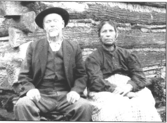 JoeandMelvinaHamNichols.jpg
Picture of Joe and Melvina Ham Nichols
Melvina was a daughter of Levi and Millie Ham, and born about 1859.  She was a sister of Tobitha Ham Perry Blevins, Courtesy of  Mary Ann Talbott [email]matalbott@seidata.com[/email]
