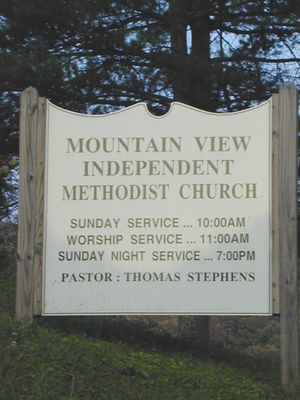 Mountain View Church Sign.jpg
Photo courtesy of Carole Eastridge Waters.

