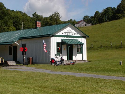 Old Train Station May2004.JPG
Made famous by O. Winston Link, this is a May 2004 photo of the Green Cove Station.  Courtesy of Roxanna [email]rnrgen@aol.com[/email]
