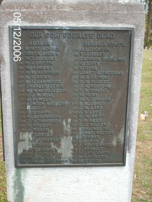 PICT0391.JPG
Located in the Holston Conference Cemetery, this is the 4th side of the Confederate monument located there.  Photo May 12, 2006 by Jeff Weaver.

