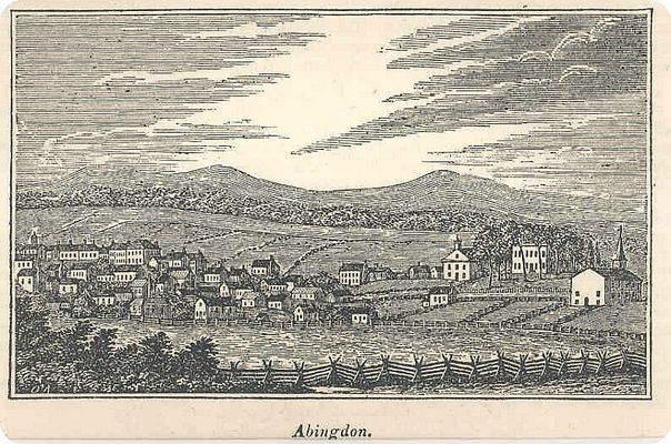 Abingdon - Engraving from 1846
This 1846 engraving is taken from Howe's History of Virginia.
