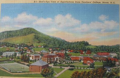 astc1936.jpg
Yhis 1936 postcard shows the campus as it was then.  This school is now Appalachian State University.
