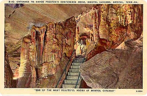 Bristol - Mayor Preston's Conference Room at Bristol Caverns
This image is from a 1960s era postcard. [url=http://bristolcaverns.com/]Click here for their website.[/url]
