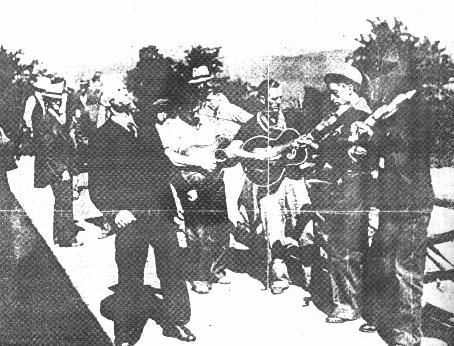 budspen.jpg
This is a photo of Bud Spencer flat-footin' it at one of the Whitetop Music festivals in the 1930s.  He was the son of William Spencer and Mahala "Alia" Weaver.
