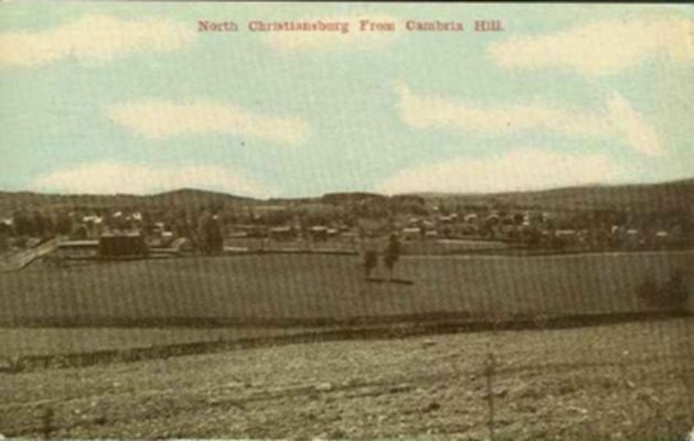 Cambria - View from Cambria Hill
This view of North Christiansburg was taken from Cambria Hill circa 1910.
