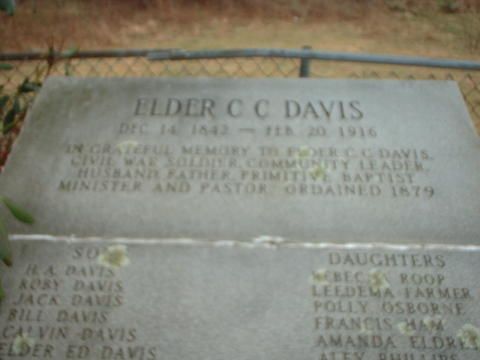 ccdavismon.jpg
This is a photo of the memorial stone of Elder Calvin C. Davis.  Courtesy of Jcamel232002

