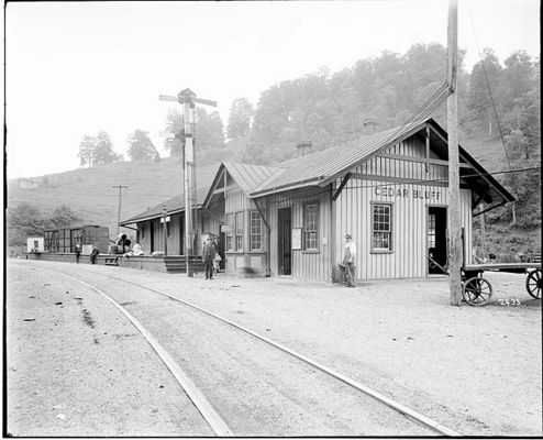 cedarbluffdepot.jpg
This photo of the railroad depot in Cedar Bluff dates to circa 1900.
