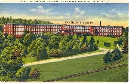 chathammfg.jpg
This postcard from the 1940s boasts, "Chatham Blankets".
