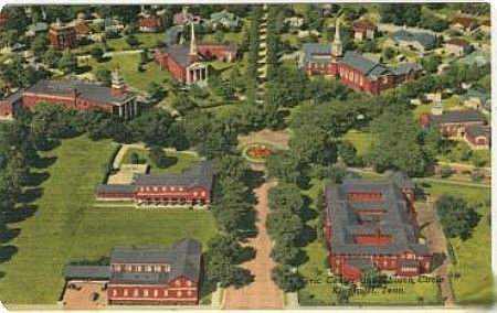 Kingsport - Church Circle
This aerial view is from a 1954 postcard.
