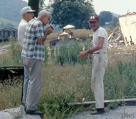 Comer, Ralph; Gillenwater, Rad; and Poston, Mack
FROM LEFT...RALPH COMER  /  RAD GILLENWATER  /  MACK POSTON.  WATCHING THE RAZING OF THE 1925 SALTVILLE HIGH SCHOOL SALTVILLE, VA.  /  JULY 1967.  Courtesy of Don Smith[email]dsmith1043@comcast.net[/email]

 

