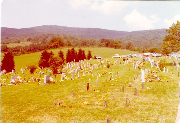 decorationday~0.jpg
Decoration Day at Haw Orchard Baptist Church Cemetery is the 2nd Sunday in August.  This photo is from 1979 and was taken by Jeff Weaver.
