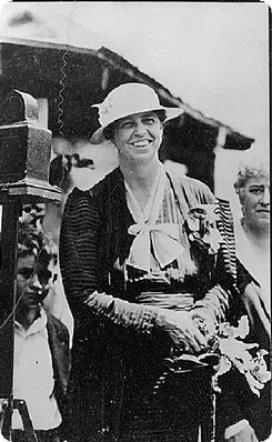eleanoratwhitetop.jpg
This photo from the Franklin D. Roosevelt Library was taken on August 12, 1933, shows Eleanor Roosevelt at the Whitetop Folk Music Festival.
