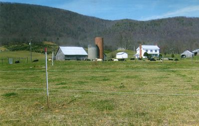 Comers Rock - Farmstead
This March 21, 2008 photo by Jeff Weaver shows a rather typical farmstead for central Appalachia, a house, barn and other out buildings, and a few cattle.  This farm is well maintained.
