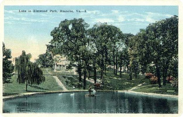 Roanoke - Elmmwood Park
This view of Elmwood Park is from a 1920s postcard.
