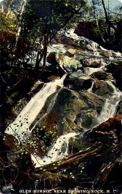 Blowing Rock - Glen Burnie Falls
This is from a postcard which was mailed in 1911.
