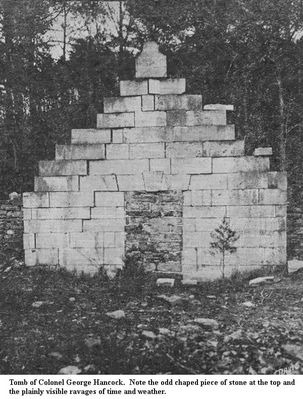hancocktomb.jpg
Limestone tomb for George Hancock located at Shawsville.
