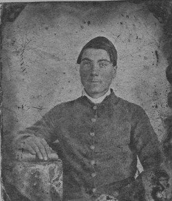 hbmiller.jpg
This photo of Harrison Baker Miller was made while he was serving in Company A, 26th North Carolina Infantry in the Civil War.  He later became a Primitive Baptist minister and moved to St. Clair's Bottom in Smyth County, Virginia.
