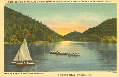 Marion - Hungy Mother Park
This is from a 1940s postcard.
