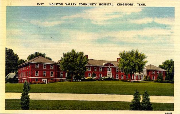 holstonvalleyhosp1940s.jpg
This view of the Holston Valley Hospital is from a 1940s era linen postcard.
