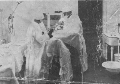 Saltville - Mathieon Alkali Works Hospital
This image is from the cover of the 1927 Alkalite.  The hospital was located in the upper floor of the Mathieson Alkali Works General Store. 
