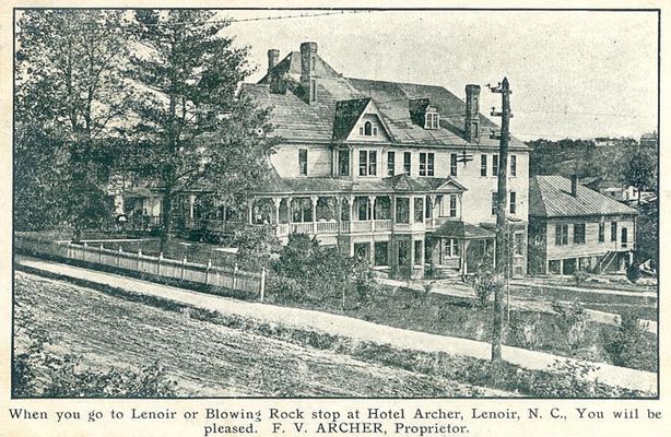 hotelarcher.jpg
This is a 1908 view of the Hotel Archer.
