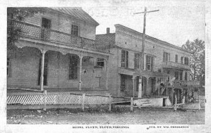 Floyd - Hotel Floyd circa 1910
This view f teh Hotel Floyd is from a circa 1910 postcard.
