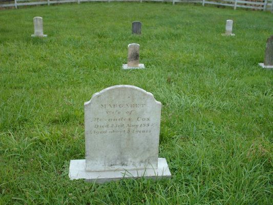 july2006pic 030.jpg
This is Margaret Cox's gravestone.
