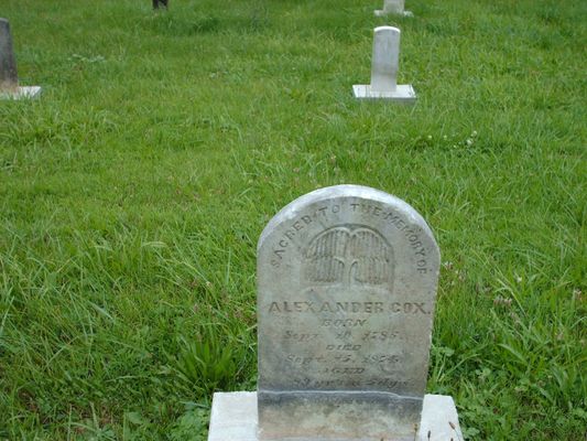 july2006pic 031.jpg
This is Alexander Cox's Grave marker.
