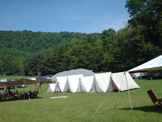 june2006pic 027.jpg
Photo June 10, 2006, by Jeff Weaver.  This photo shows part of the 'camp' for the reenactors.
