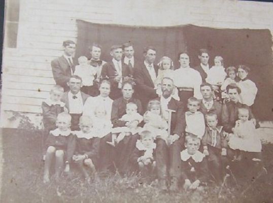 kilbytroyfamily.jpg
In the family picture the ones in the back row are (left to right) Charlie and Maxie Kilby and son Carver, Louis J. Kilby, Gaither Kilby, Luther and Bertha Kilby Richardson and baby daughter Maude Testerman, Harvey and Mattie Kilby Owen (Mattie is holding Mae and Harvey is holding Mary).
Front row (left to right) Millard and Annie Kilby with sons, Ivan, Guy, John (Annie is holding Ruth: two two sons are in front of them), Grandma Cosby holding Preston, Grandps Troy Kilby holding Ala, (Aunt Ala will be 102 next month) Luther and Flossie Kilby with sons, Gartman, Troy and Bruce on Flossie lap; in front of them is Carl and Webb Kilby.
 
Courtesy of Mary Campbell Worley [email]bobworley@skybest.com[/email]

