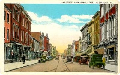 kingstreet1920
This is a circa 1920 postcard of the main thoroughfare in Alexandria, Va.
