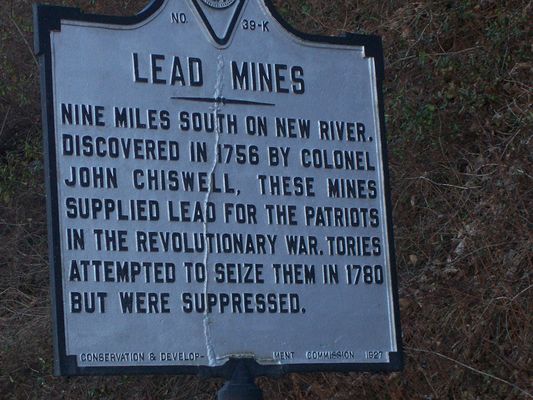 Fort Chiswell - Lead Mines Historical Marker
Photo by Shawn Dunford.  Courtesy of David Arnold [email]david.arnold@adelphia.net[/email]
