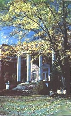 marioncollege2.jpg
This photo was taken in the 1960s and shows some students sitting outside the main building in the fall.
