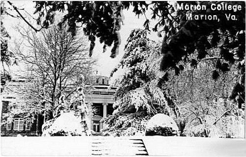 marioncollegesnow.jpg
This 1951 postcard shows a snow shrowded Marion College.
